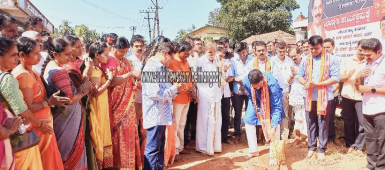 ವೇಣೂರು: ಹೆದ್ದಾರಿ ಅಭಿವೃದ್ಧಿ ಕಾಮಗಾರಿಗೆ ಶಿಲಾನ್ಯಾಸ: ರಾಜ್ಯದಲ್ಲೇ ಬೆಳ್ತಂಗಡಿ ಮಾದರಿ ಕ್ಷೇತ್ರ: ಸಂಸದ ನಳಿನ್