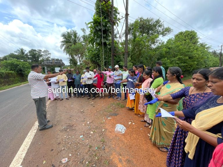 ಕೊಕ್ಕಡ: ಸ್ವಚ್ಛತೆಯೇ ಸೇವೆ-ಶ್ರಮದಾನ, ಸಾಧಕರಿಗೆ ಸನ್ಮಾನ