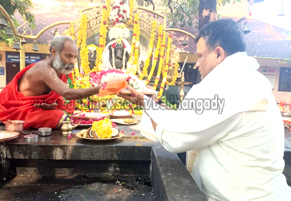 ಕ್ಯಾಪ್ಟನ್ ಬ್ರಿಜೇಶ್ ಚೌಟ ಸೌತಡ್ಕ ಮಹಾಗಣಪತಿ ಕ್ಷೇತ್ರಕ್ಕೆ ಭೇಟಿ