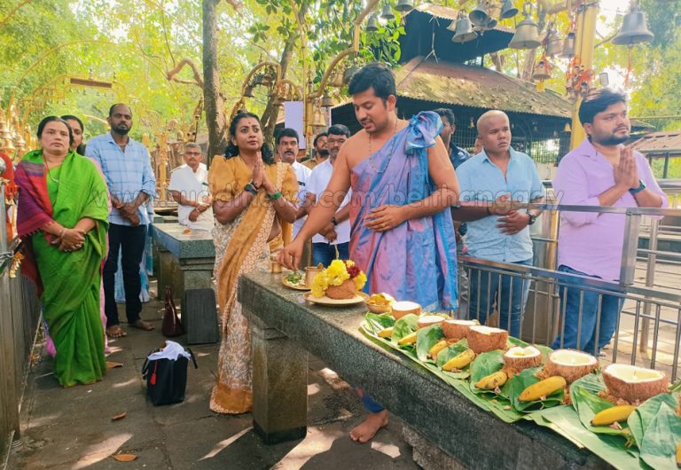 ಸೌತಡ್ಕ ಶ್ರೀ ಮಹಾಗಣಪತಿ ಕ್ಷೇತ್ರಕ್ಕೆ ಮೂಡಿಗೆರೆ ಶಾಸಕಿ ನಯನ ಮೋಟಮ್ಮ ಭೇಟಿ