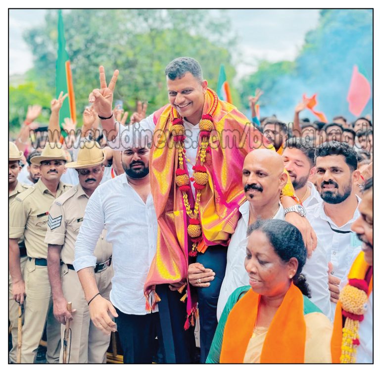 ದ.ಕ. ಲೋಕಸಭಾ ಕ್ಷೇತ್ರದಲ್ಲಿ ಅರಳಿದ ಕಮಲ- ಕ್ಯಾ. ಬ್ರಿಜೇಶ್ ಚೌಟ 1,49,208 ಮತಗಳ ಅಂತರದಿಂದ ಭರ್ಜರಿ ಗೆಲುವು