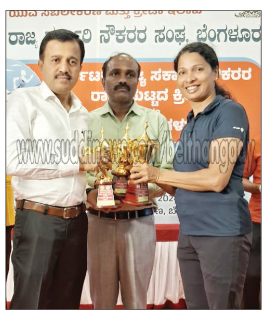 ಬೆಂಗಳೂರಿನಲ್ಲಿ ರಾಜ್ಯ ಸರ್ಕಾರಿ ನೌಕರರ ಕ್ರೀಡಾಕೂಟ- ಕಾಶಿಪಟ್ಣ ಸ.ಪ್ರೌ ಶಾಲಾ ಶಿಕ್ಷಕಿ ಸೌಮ್ಯರಿಗೆ 4 ಬೆಳ್ಳಿ, 1 ಕಂಚಿನ ಪದಕ