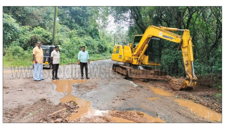 ಕಳೆಂಜ ಗ್ರಾಮಸ್ಥರ ಮನವಿಗೆ ತಕ್ಷಣ ಸ್ಪಂದಿಸಿದ ಶಾಸಕ ಹರೀಶ್ ಪೂಂಜ- ಕುದ್ರಾಯ ಕಕ್ಕಿಂಜೆ ಮುಖ್ಯ ರಸ್ತೆಯ ಮರಕ್ಕಡದಿಂದ ಮಿಯ್ಯಾರು ತನಕ ರಸ್ತೆ ಕಾಮಗಾರಿಗೆ ಚಾಲನೆ