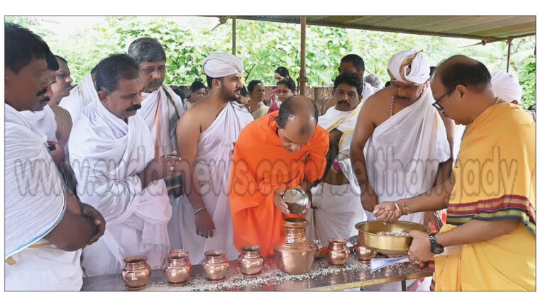 ಪುದುವೆಟ್ಟು:  ಶ್ರೀ ಪಾರ್ಶ್ವನಾಥ ಸ್ವಾಮಿ ಬಸದಿಯ ಶಿಲಾನ್ಯಾಸ ಸಮಾರಂಭ