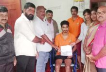 ಶ್ರೀ ಕ್ಷೇತ್ರ ಧರ್ಮಸ್ಥಳ ಗ್ರಾಮಾಭಿವೃದ್ಧಿ ಯೋಜನೆಯಿಂದ ಸಹಾಯಧನ ನೀಡಿದ ಮಂಜೂರಾತಿ ಪತ್ರ ವಿತರಣೆ