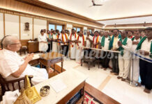 ಉಜಿರೆ: ಮಾಗಡಿ ಕನ್ನಡ ಪರ ಸಂಘಟನೆಗಳ ಸದಸ್ಯರು ಧರ್ಮಸ್ಥಳಕ್ಕೆ ಭೇಟಿ