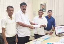 ಮಚ್ಚಿನ: ಪ್ರಾ.ಕೃ.ಪ. ಸ. ಸಂಘದ ನೂತನ ಕಟ್ಟಡಕ್ಕೆ ಜಿಲ್ಲಾ ಕೇಂದ್ರ ಸಹಕಾರಿ ಬ್ಯಾಂಕ್ ಅವರಿಂದ ಚೆಕ್ ಹಸ್ತಾಂತರ