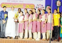 ಕಲಾ ಸಿಂಚನ 2025: ಅನುಗ್ರಹ ಪ್ರೌಢ ಶಾಲಾ ವಿದ್ಯಾರ್ಥಿನಿಯರಿಗೆ ಪ್ರಥಮ ಸ್ಥಾನ