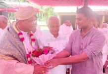 ಬೆಳ್ತಂಗಡಿ: ಧರ್ಮಪ್ರಾಂತ್ಯದ ಧರ್ಮಾಧ್ಯಕ್ಷ ಜೇಮ್ಸ್ ಪಟ್ಟೇರಿಲ್ ರಿಗೆ ಅಭಿನಂದಿಸಿದ ರಕ್ಷಿತ್ ಶಿವರಾಂ