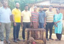 ಬಳಂಜ: ಹರೀಶ್ ರೈ ಅವರ ತೋಟದಲ್ಲಿ ಚಿಪ್ಪು ಹಂದಿ ಪ್ರತ್ಯಕ್ಷ