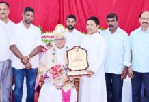 ನೆಲ್ಯಾಡಿ: ಸಂತ ಅಲ್ಫೋನ್ಸ ಪುಣ್ಯ ಕ್ಷೇತ್ರದಲ್ಲಿ ನಿವೃತ್ತ ಧರ್ಮಾಧ್ಯಕ್ಷ ಲಾರೆನ್ಸ್ ಮುಕ್ಕುಯಿಗೆ ಬೀಳ್ಕೊಡುಗೆ