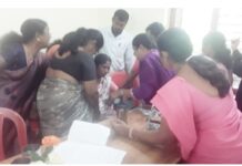 ಇಳಂತಿಲ: ಗ್ರಾಮ ಸಭೆಯ ವೇದಿಕೆಯಲ್ಲಿ ಕುಸಿದು ಬಿದ್ದ ಗ್ರಾ.ಪಂ. ಸದಸ್ಯೆ