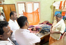 ನಾವೂರು: ಹರಿಣಾಕ್ಷಿರವರ ಮನೆಗೆ ಶಾಸಕ ಹರೀಶ್ ಪೂಂಜ ಭೇಟಿ