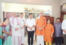 ವಿಧಾನ ಪರಿಷತ್ ಸದಸ್ಯ ಪ್ರತಾಪ ಸಿಂಹ ನಾಯಕರ ಮನೆಗೆ ಬಿಜೆಪಿ ರಾಜ್ಯಾಧ್ಯಕ್ಷ ಭೇಟಿ-ನವವಿವಾಹಿತರಾದ ಮಿಹಿರ್-ಅನುಪಮಾ ದಂಪತಿಗೆ ಶುಭ ಹಾರೈಕೆ