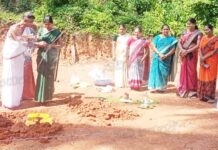 ಅರಸಿನಮಕ್ಕಿ: ಜಯಶ್ರೀ ಅವರ ವಾತ್ಸಲ್ಯ ಮನೆ ನಿರ್ಮಾಣಕ್ಕೆ ಚಾಲನೆ