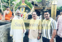 ಸೌತಡ್ಕ ದೇಗುಲ : ಡಾ.ಯು.ಪಿ. ಶಿವಾನಂದರಿಗೆ ಅಭಿನಂದನೆ