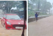ಉಜಿರೆಯಲ್ಲಿ ವರುಣನ ಅಬ್ಬರ! ರಸ್ತೆಗೆ ನುಗ್ಗಿದ ನೀರು